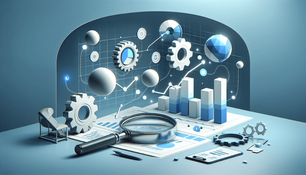 AI generated image showing graphs measuring lead generation performance